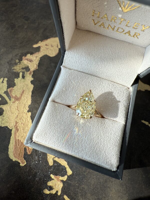 5.10 Carat Canary Yellow Diamond Ring — Internally Flawless