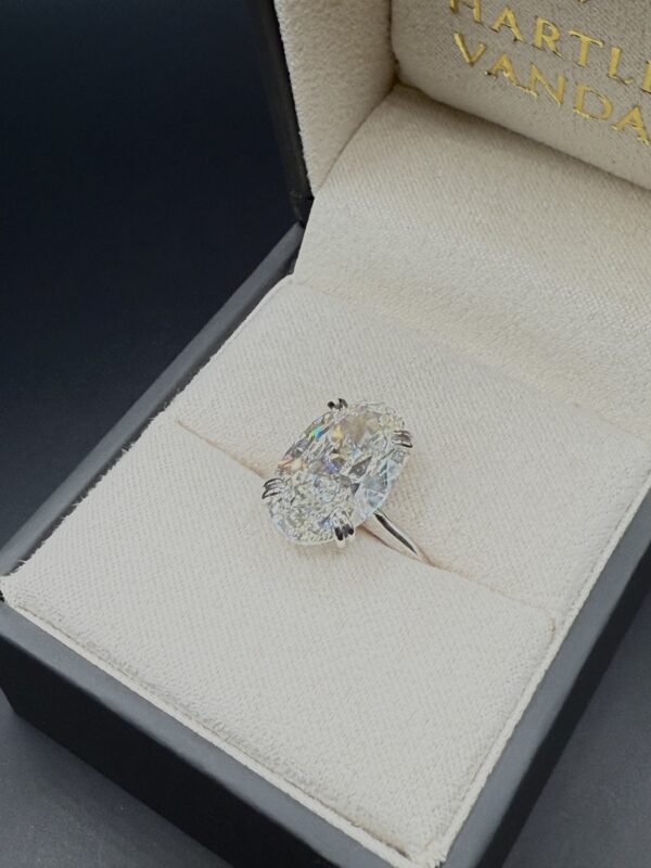 5.11 Carat Oval Cut Diamond Ring - Image 2