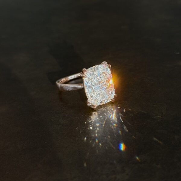 11.39 Carat Cushion Cut Diamond Ring - Image 2