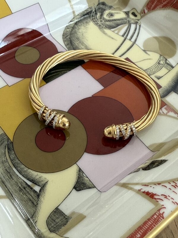 Rare David Yurman 18K Helena End Station (6mm) - Image 2