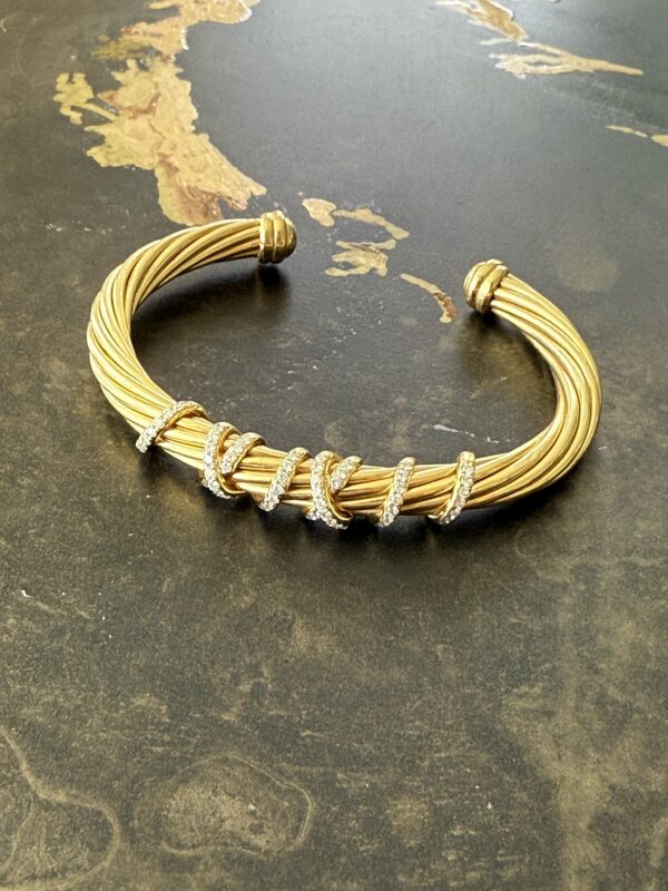 Rare David Yurman 18K Helena Center Station Bracelet