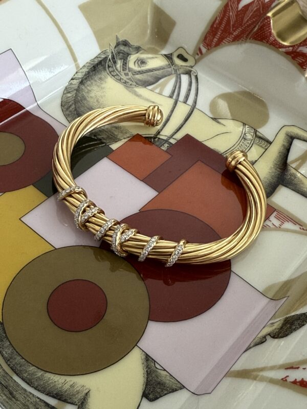Rare David Yurman 18K Helena Center Station Bracelet - Image 2